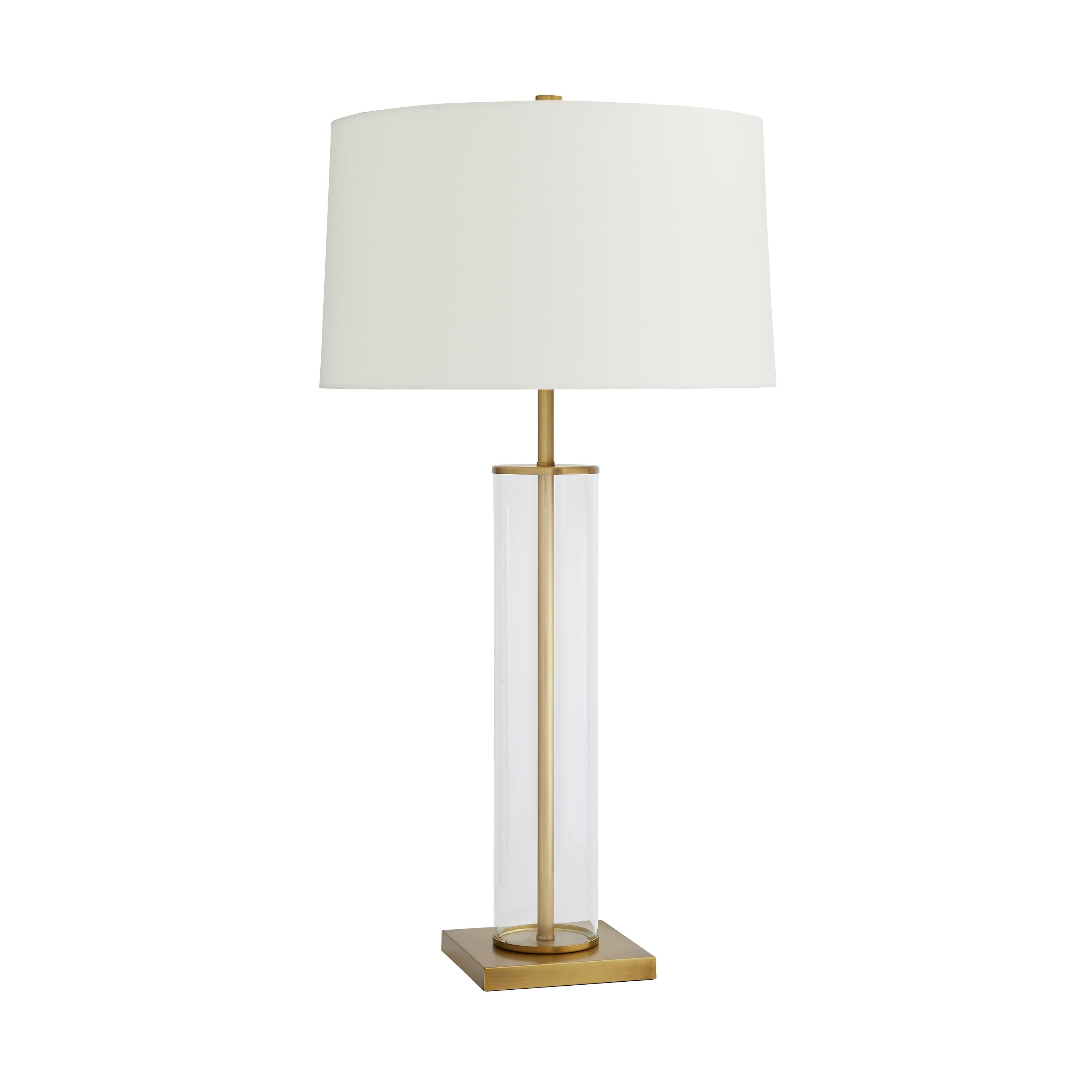 Vintage brass floor lamp deals with glass table