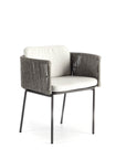 Boston Dining Armchair - White Wash / Palm Springs / Panama Blanco