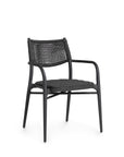 Cody Outdoor Stackable Arm Chair Midnight