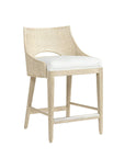 Avalon 24" Counter Stool, Cerused White