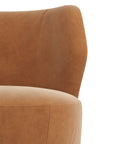 Poppy Chair Cider Velvet Champagne Swivel